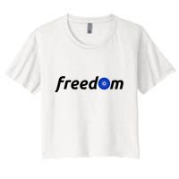 Cardano Freedom Cryptocurrency Women's Crop Top Tee