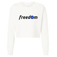 Cardano Freedom Cryptocurrency Cropped Pullover Crew