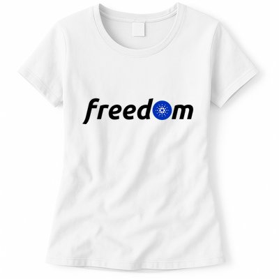 Cardano Freedom Cryptocurrency Womens T-Shirt