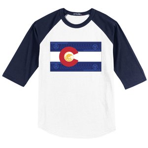 Colorado Flag Baseball Sleeve Shirt