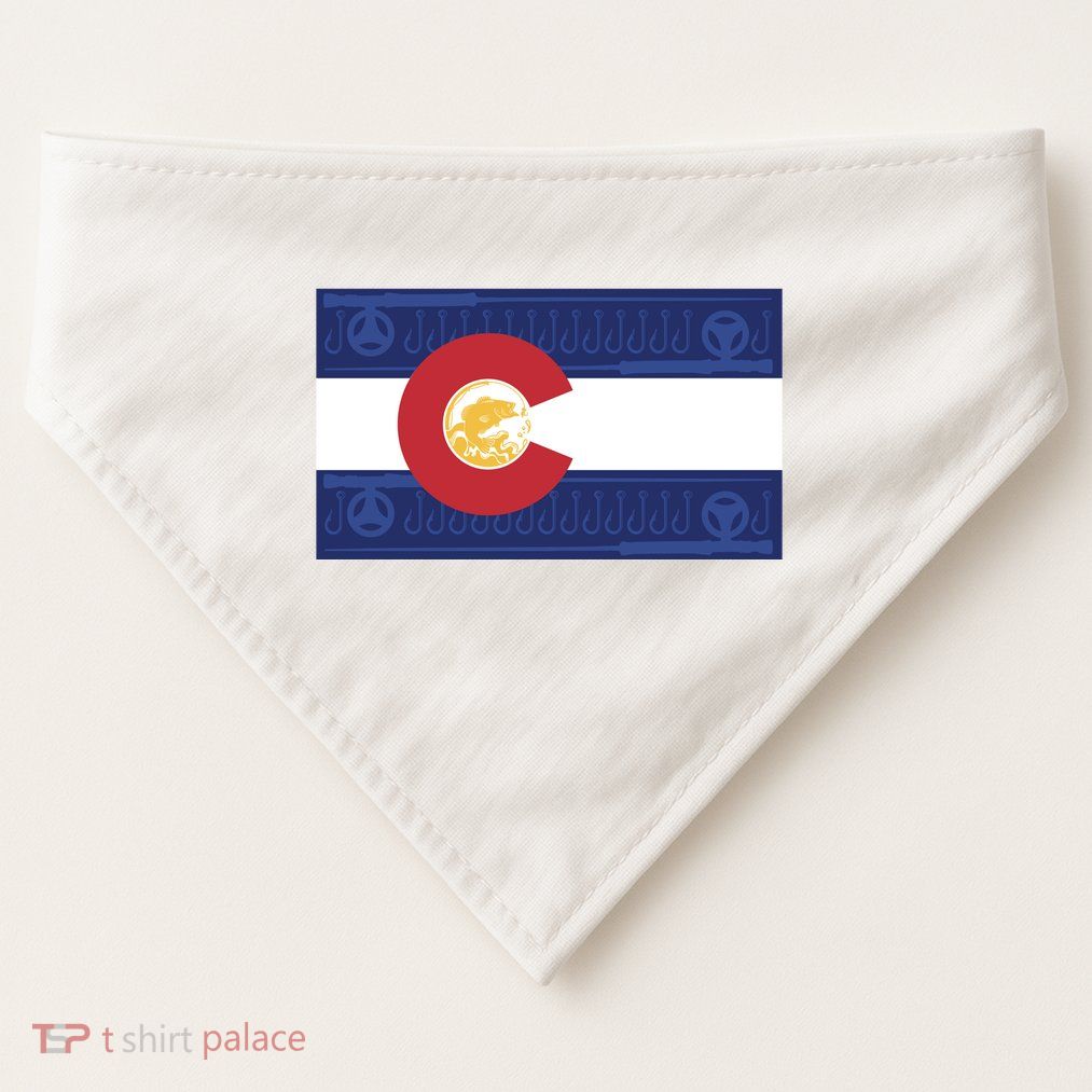Colorado Flag USA-Made Doggie Bandana