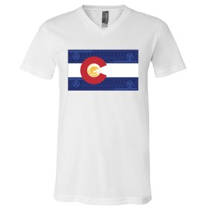 Colorado Flag V-Neck T-Shirt