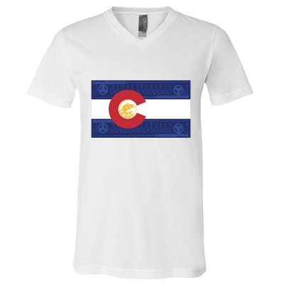 Colorado Flag V-Neck T-Shirt