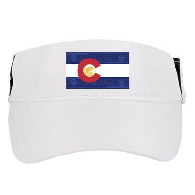Colorado Flag Adult Drive Performance Visor