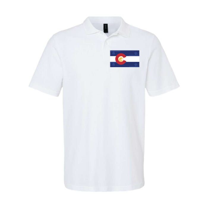 Colorado Flag Softstyle Adult Sport Polo