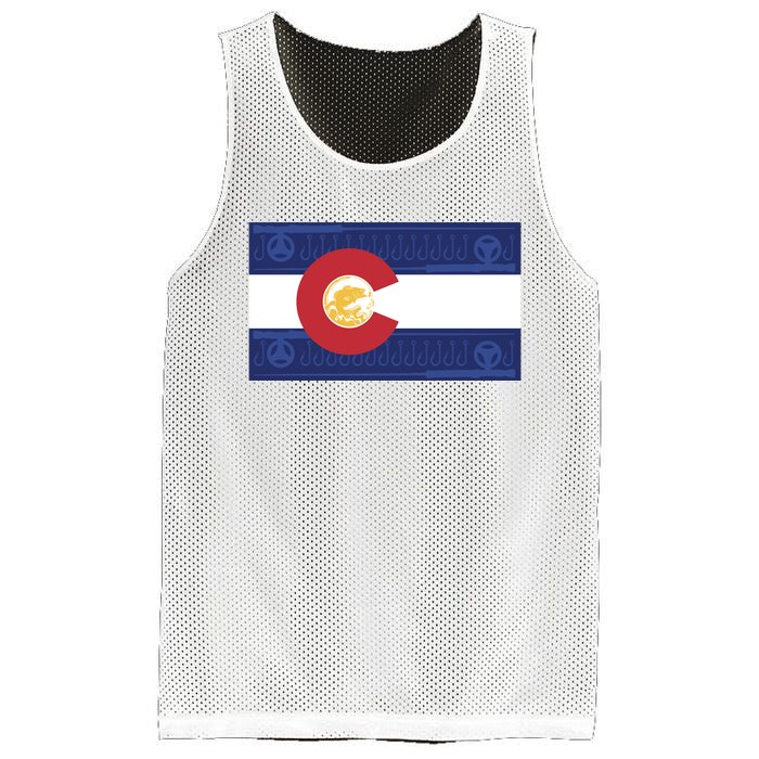 Colorado Flag Mesh Reversible Basketball Jersey Tank