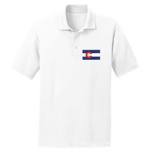 Colorado Flag PosiCharge RacerMesh Polo