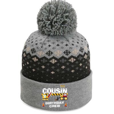 Cute Funny Cousin Birthday Crew For Construction Birthday Party The Baniff Cuffed Pom Beanie