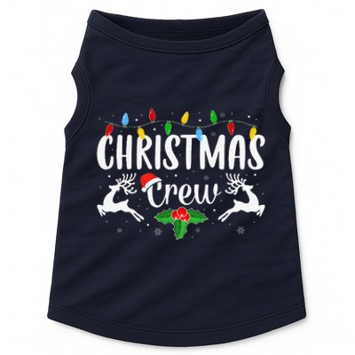 Cute Family Christmas Crew Matching Pajama Lights Doggie Tank