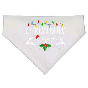 Cute Family Christmas Crew Matching Pajama Lights USA-Made Doggie Bandana