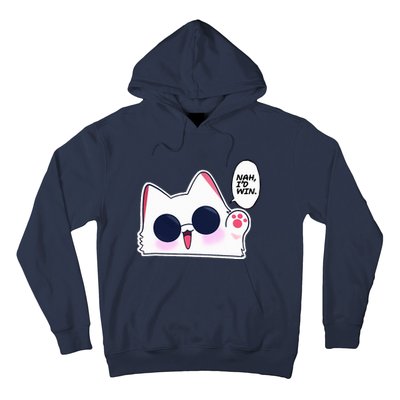 Cute Funny Cat Funny Anime Meme Nah ID Win Gojo Cat Hoodie