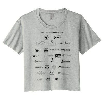 Curefest For Childhood Cancer 2024 Women's Crop Top Tee