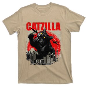 Catzilla Funny Cat Lover Kitten Kitty Short Sleeve Small T-Shirt