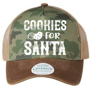 Christmas Funny Cookies For Santa Gift Legacy Tie Dye Trucker Hat