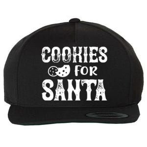 Christmas Funny Cookies For Santa Gift Wool Snapback Cap