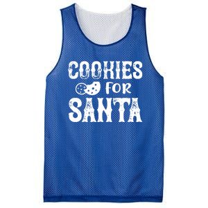 Christmas Funny Cookies For Santa Gift Mesh Reversible Basketball Jersey Tank