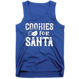 Christmas Funny Cookies For Santa Gift Tank Top