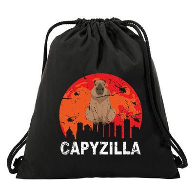 Capyzilla Funny Capybara Rodent Drawstring Bag