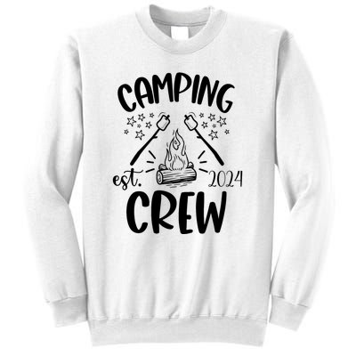 Crew Family Camping Trip Campfire Camping 2024 Gift Sweatshirt