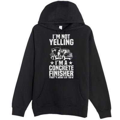 Concrete Finisher Construction Worker Laborer Cement Premium Pullover Hoodie