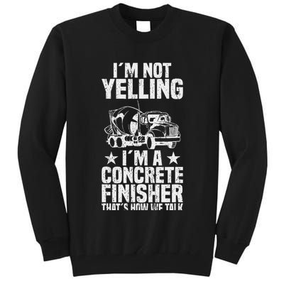 Concrete Finisher Construction Worker Laborer Cement Tall Sweatshirt
