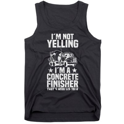 Concrete Finisher Construction Worker Laborer Cement Tank Top