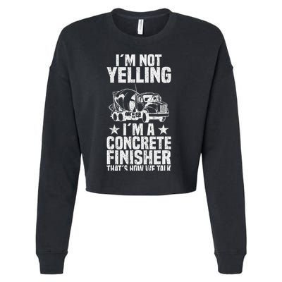 Concrete Finisher Construction Worker Laborer Cement Cropped Pullover Crew