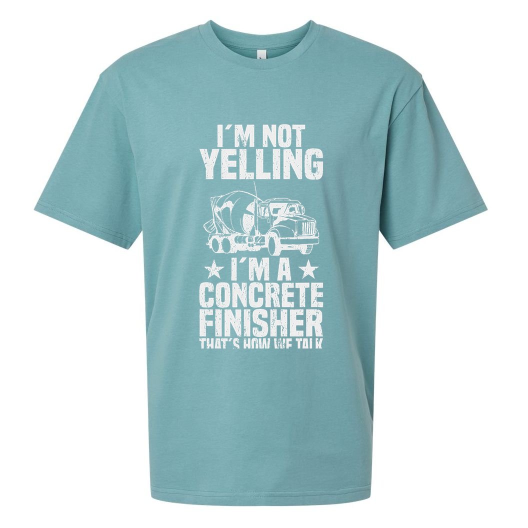 Concrete Finisher Construction Worker Laborer Cement Sueded Cloud Jersey T-Shirt