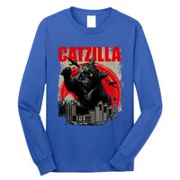 Catzilla Funny Cat Lover Kitten Kitty Long Sleeve Shirt