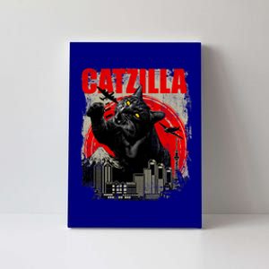 Catzilla Funny Cat Lover Kitten Kitty Canvas