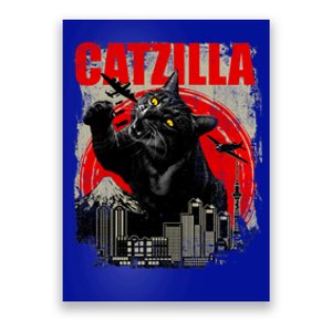 Catzilla Funny Cat Lover Kitten Kitty Poster