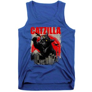 Catzilla Funny Cat Lover Kitten Kitty Tank Top