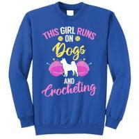 Crocheter Funny Crochet Runs On Dogs And Crocheting Gift Sweatshirt