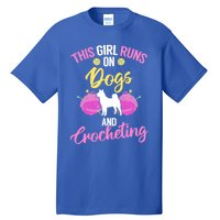 Crocheter Funny Crochet Runs On Dogs And Crocheting Gift Tall T-Shirt