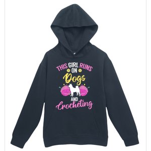 Crocheter Funny Crochet Runs On Dogs And Crocheting Gift Urban Pullover Hoodie