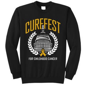 Curefest For Childhood Cancer 2024 In September We Wear Gold Sweatshirt