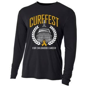 Curefest For Childhood Cancer 2024 In September We Wear Gold Cooling Performance Long Sleeve Crew