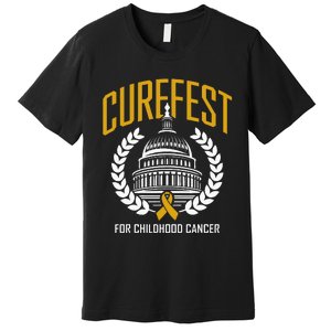 Curefest For Childhood Cancer 2024 In September We Wear Gold Premium T-Shirt