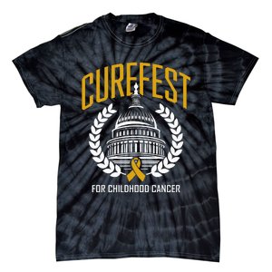 Curefest For Childhood Cancer 2024 In September We Wear Gold Tie-Dye T-Shirt