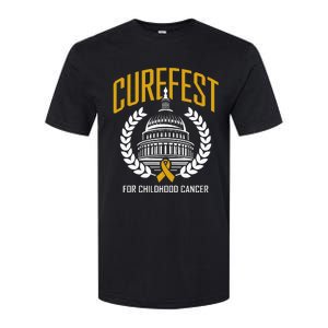 Curefest For Childhood Cancer 2024 In September We Wear Gold Softstyle CVC T-Shirt