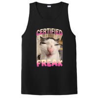 Certified Freak Cat Meme Offensive Memes Funny Cat Love PosiCharge Competitor Tank