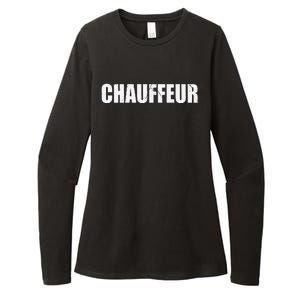 Chauffeur Funny Cute Lazy Easy Simple DIY Halloween Costume Womens CVC Long Sleeve Shirt