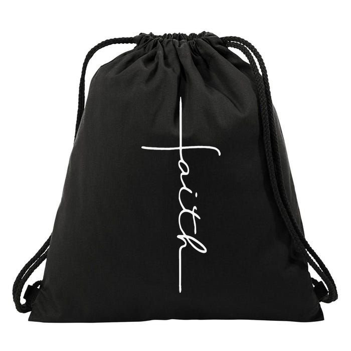 Christian Faith Drawstring Bag