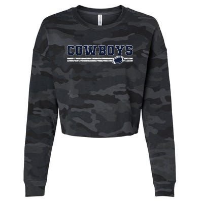 Cowboys Fan Cropped Pullover Crew