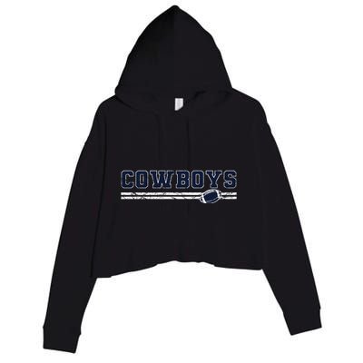 Cowboys Fan Crop Fleece Hoodie