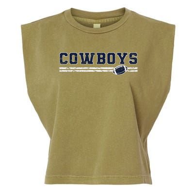 Cowboys Fan Garment-Dyed Women's Muscle Tee