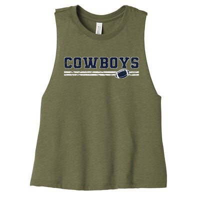 Cowboys Fan Women's Racerback Cropped Tank