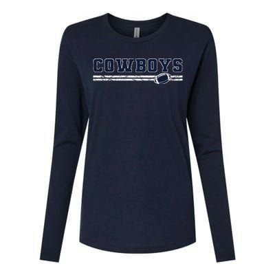 Cowboys Fan Womens Cotton Relaxed Long Sleeve T-Shirt