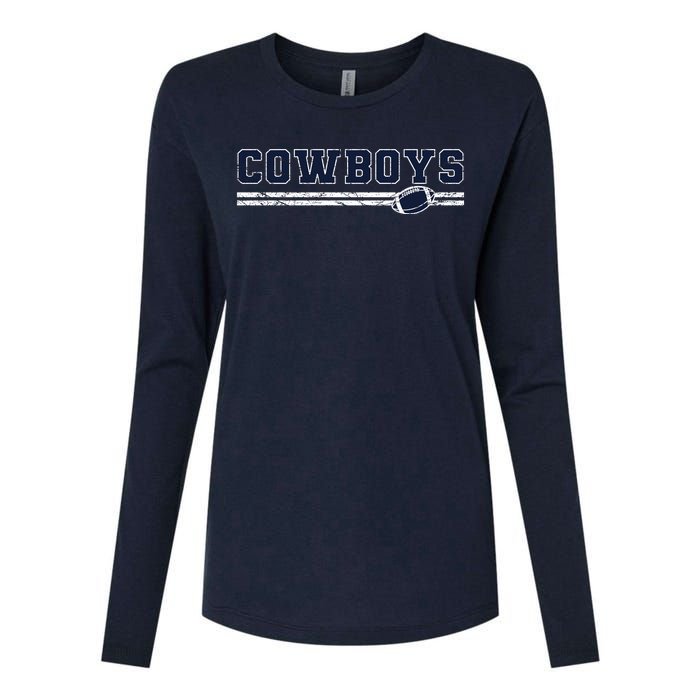 Cowboys Fan Womens Cotton Relaxed Long Sleeve T-Shirt