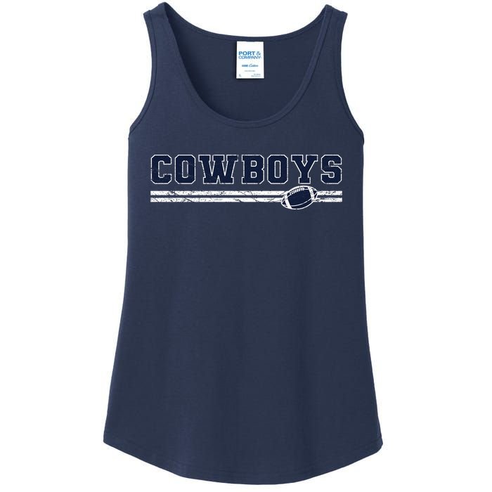 Cowboys Fan Ladies Essential Tank